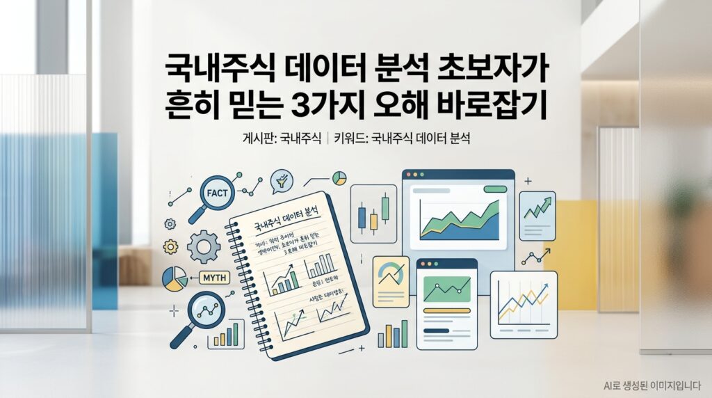 국내주식 데이터 분석 - AI로 생성된 이미지입니다