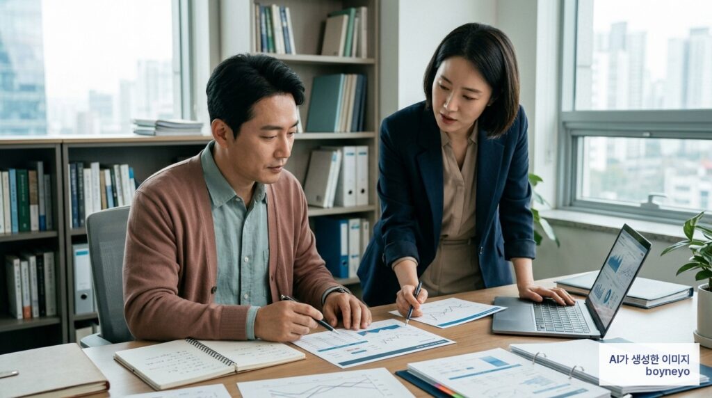 국내주식 데이터 분석 - AI로 생성된 이미지입니다