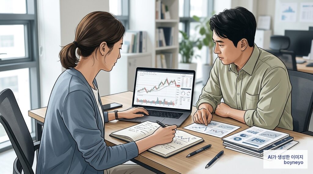 국내주식 거래량 분석 - AI로 생성된 이미지입니다