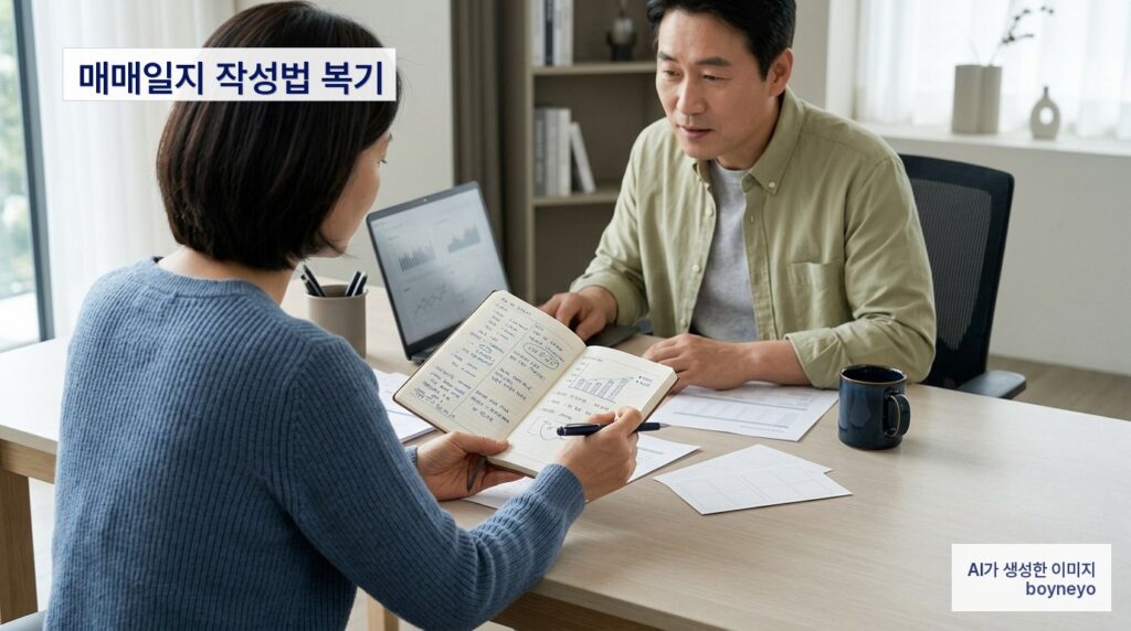 해외주식 매매일지 - AI로 생성된 이미지입니다