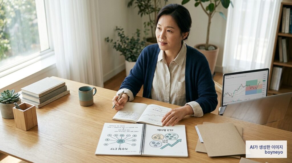 지수형 ETF와 섹터 ETF 차이 - AI로 생성된 이미지입니다